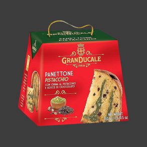 Panettone med Pistaciecreme & Chokoladeperler 750g.