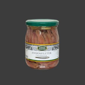 Ansjosfileter i Solsikkeolie 550g. 