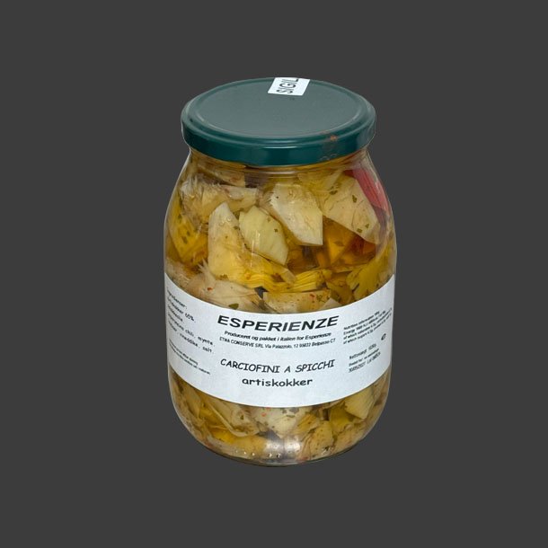 Artiskokker kvarte i Olie 1060g.