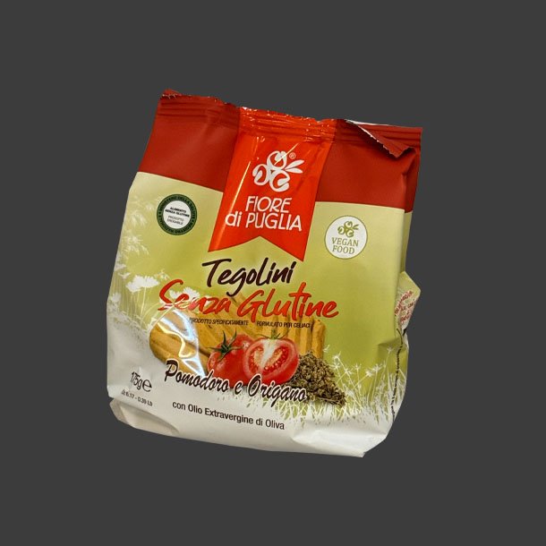 Tegolini med Tomat &amp; Oregano (GLUTENFRI) 9x175g.
